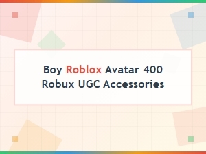 Cool Boy Roblox Avatar with 400 Robux Ugc Accessories