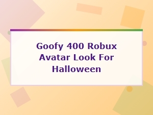Goofy 400 Robux Avatar Look for Halloween